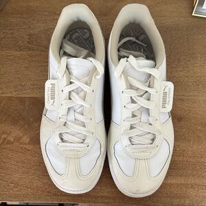 Puma Palermo White Leather Sneakers